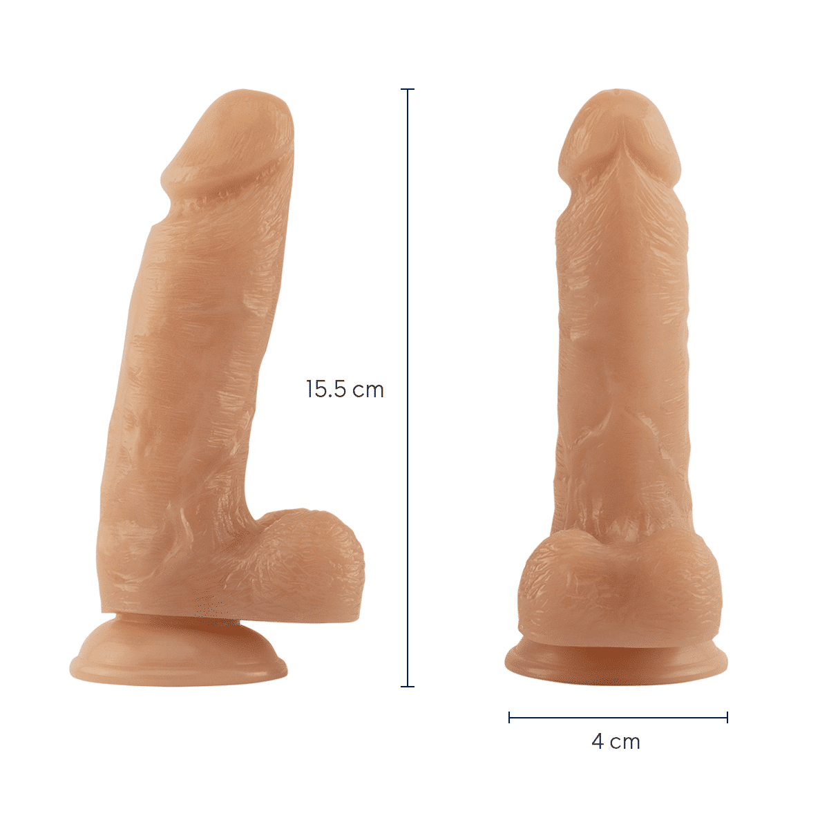 Dildo con ventosa forma realista CHERISH Domi