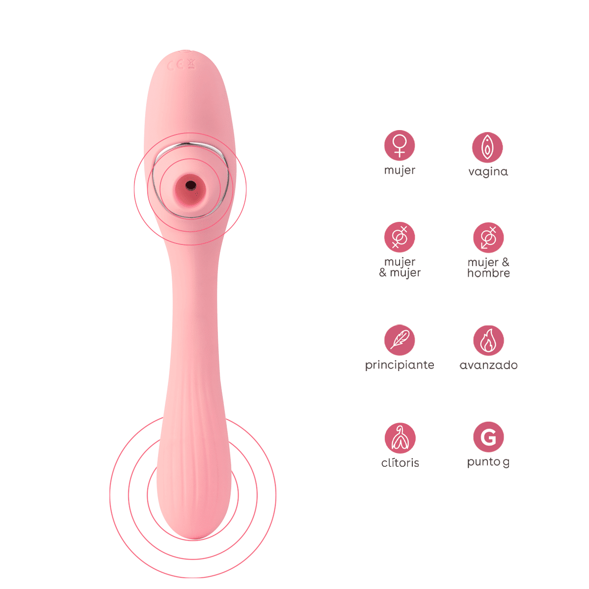 Succionador de clítoris con doble estimulación en zona G CHERISH Luci