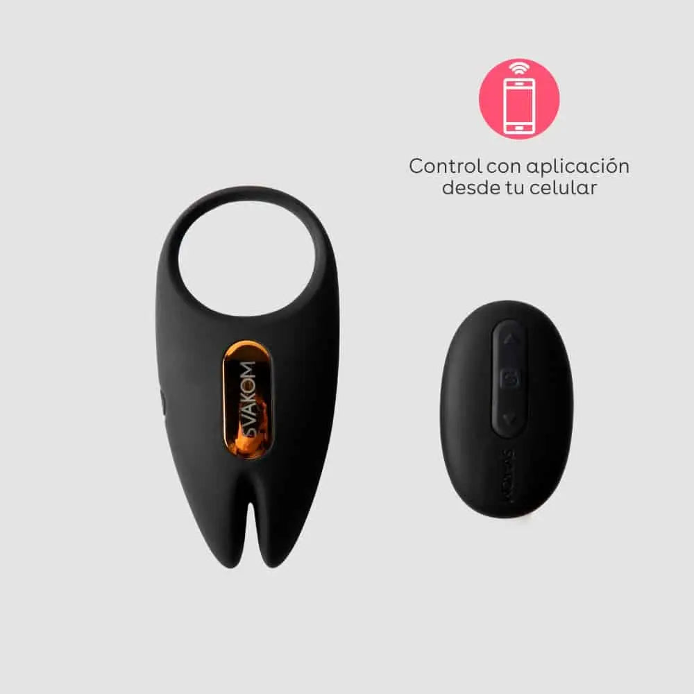 Anillo vibrador de Pene con doble estimulación y funcionamiento con App Svakom Winni 2