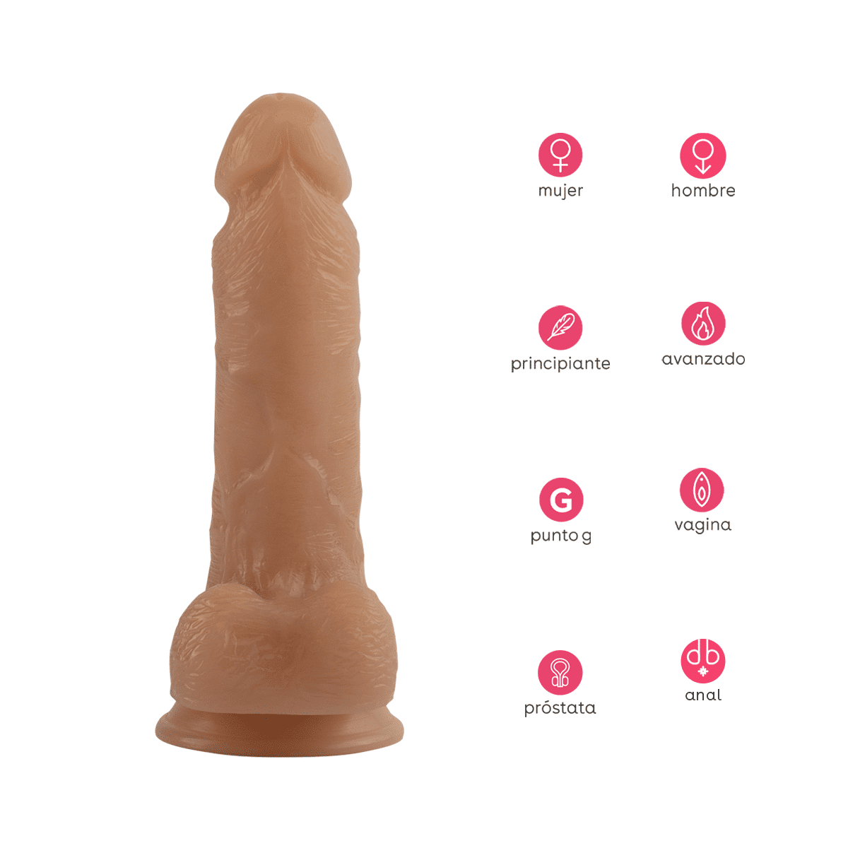 Dildo con ventosa forma realista CHERISH Domi