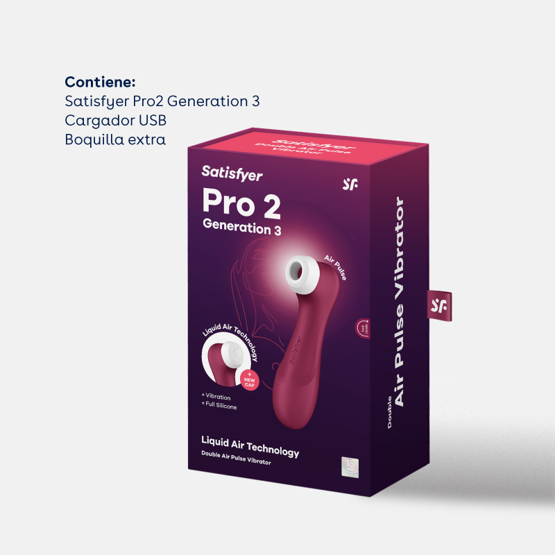 
                      
                        Satisfyer Pro 2 Generación 3 – Succionador de clítoris con vibración
                      
                    