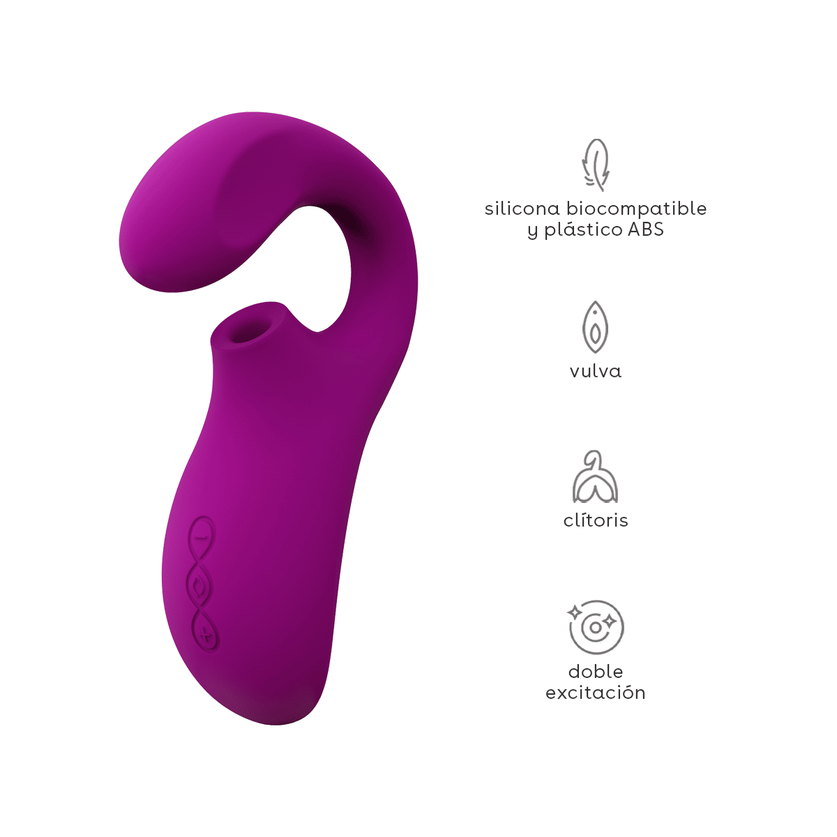 Vibrador y succionador de clítoris de doble estimulación Lelo Enigma